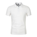 Sports Shirt 2026 New Mens Fashion Solid Short Sleeved Polo Shirt Summer Breathable Comfortable Top 2155
