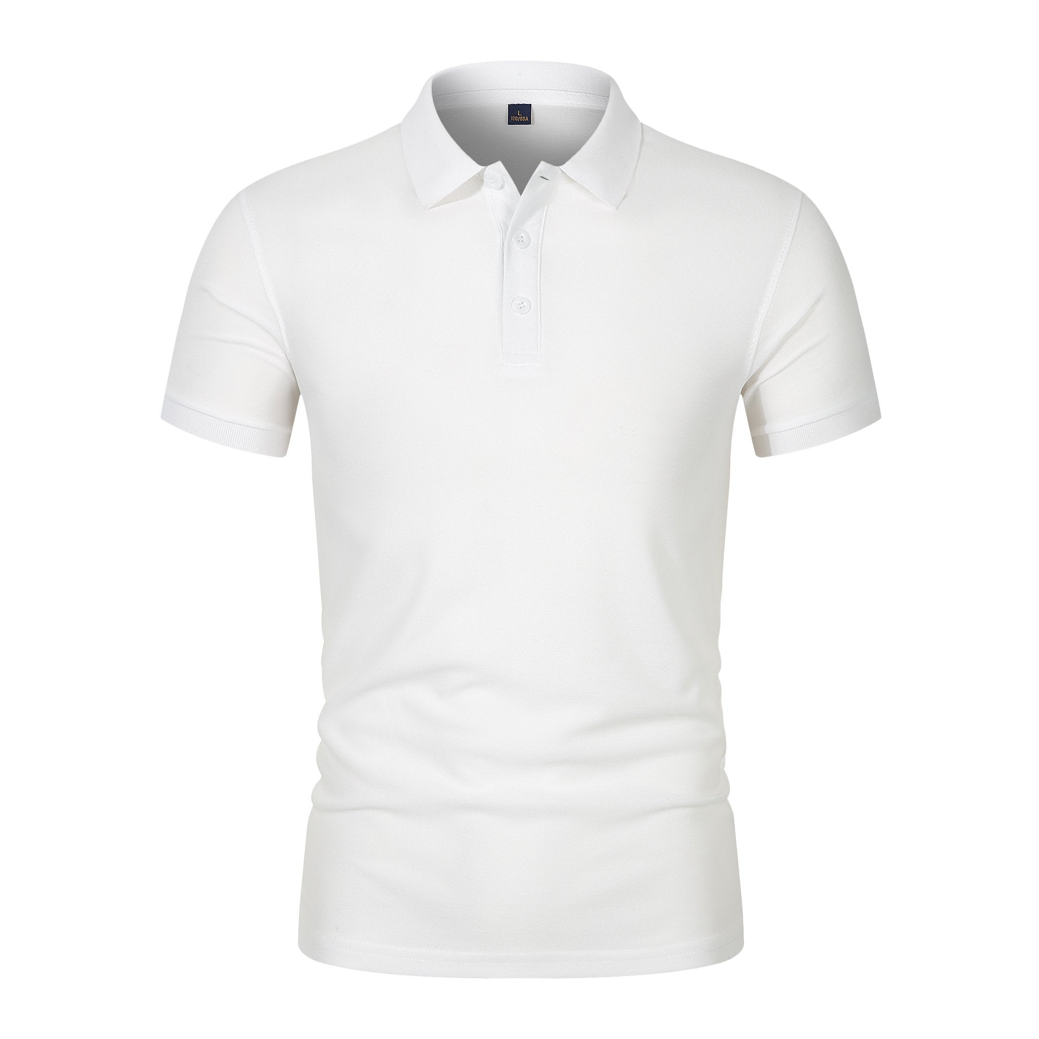 Sports Shirt 2026 New Mens Fashion Solid Short Sleeved Polo Shirt Summer Breathable Comfortable Top 2155