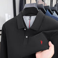 Sports Shirt 100 cotton spring and autumn new mens long sleeved casual comfortable fashion brand polo shirt