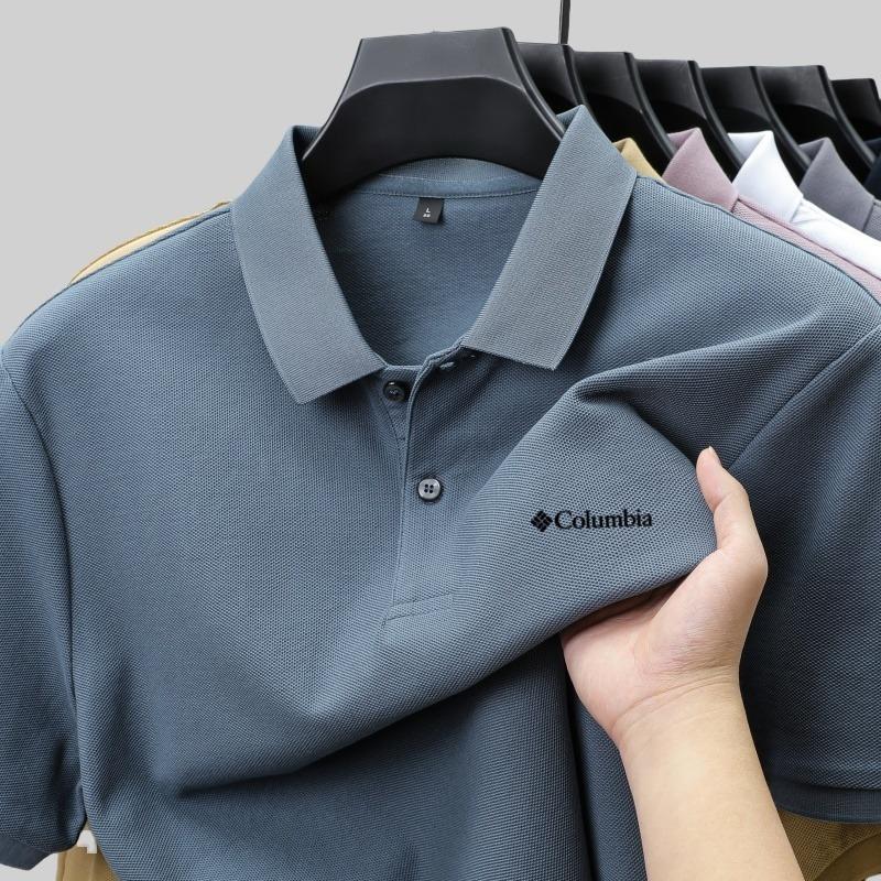 Sports Shirt Summer Mens 100 Cotton Luxury Short Sleeve Polo Shirt Exquisite Customized Embroidered Casual
