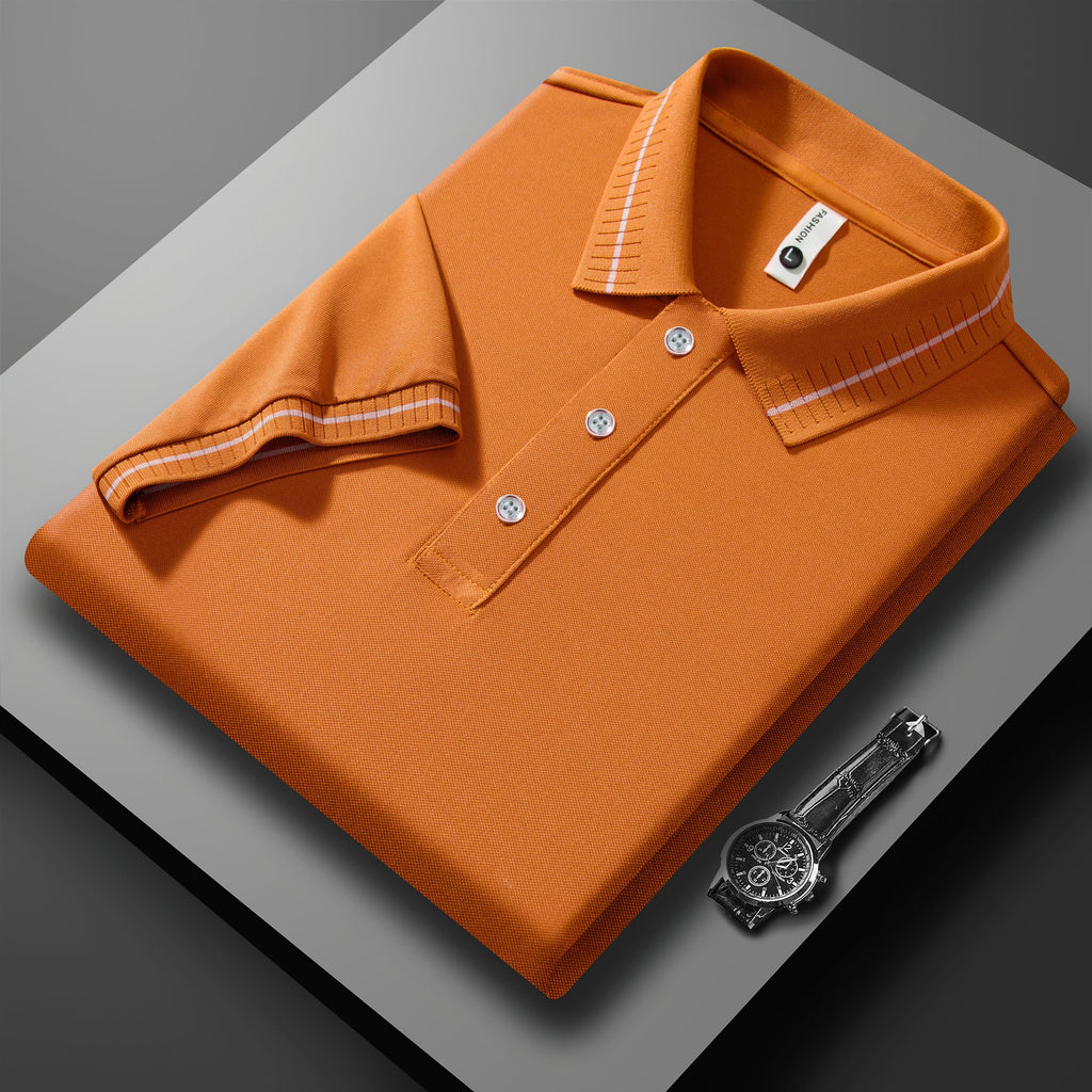 Sports Shirt 2026 Hot Sale Mens Summer Casual Breathable Comfortable Polo Shirt Mens Solid Color High Quality