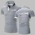 Sports Shirt 911 GT3 RS Heavyweight Polo Shirt  Nrburgring Track F1 Polos Shirts Mens Solid Color High Quality