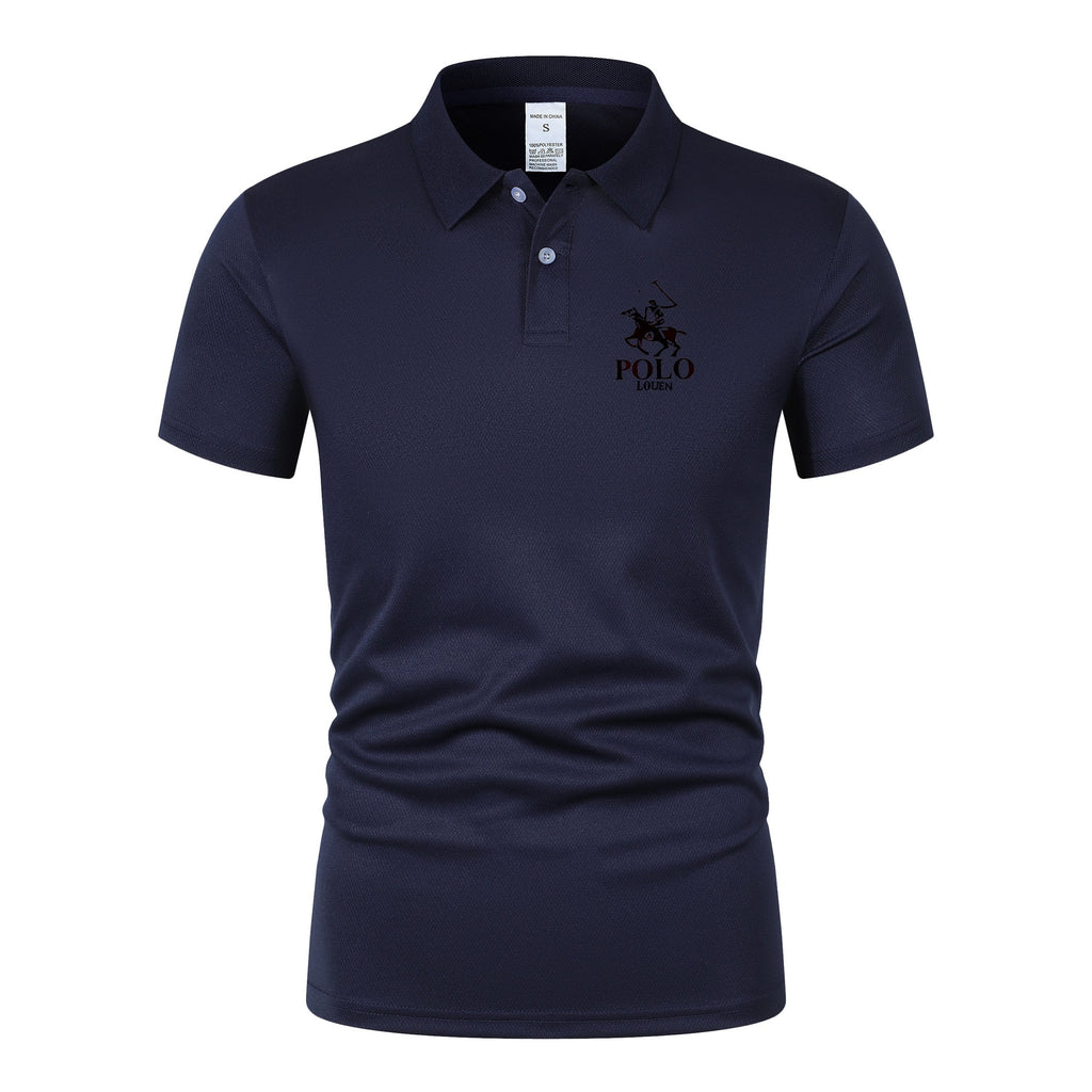 Sports Shirt 2026 new summer mens short sleeved polo shirt lightweight casual street wear lapel retro business