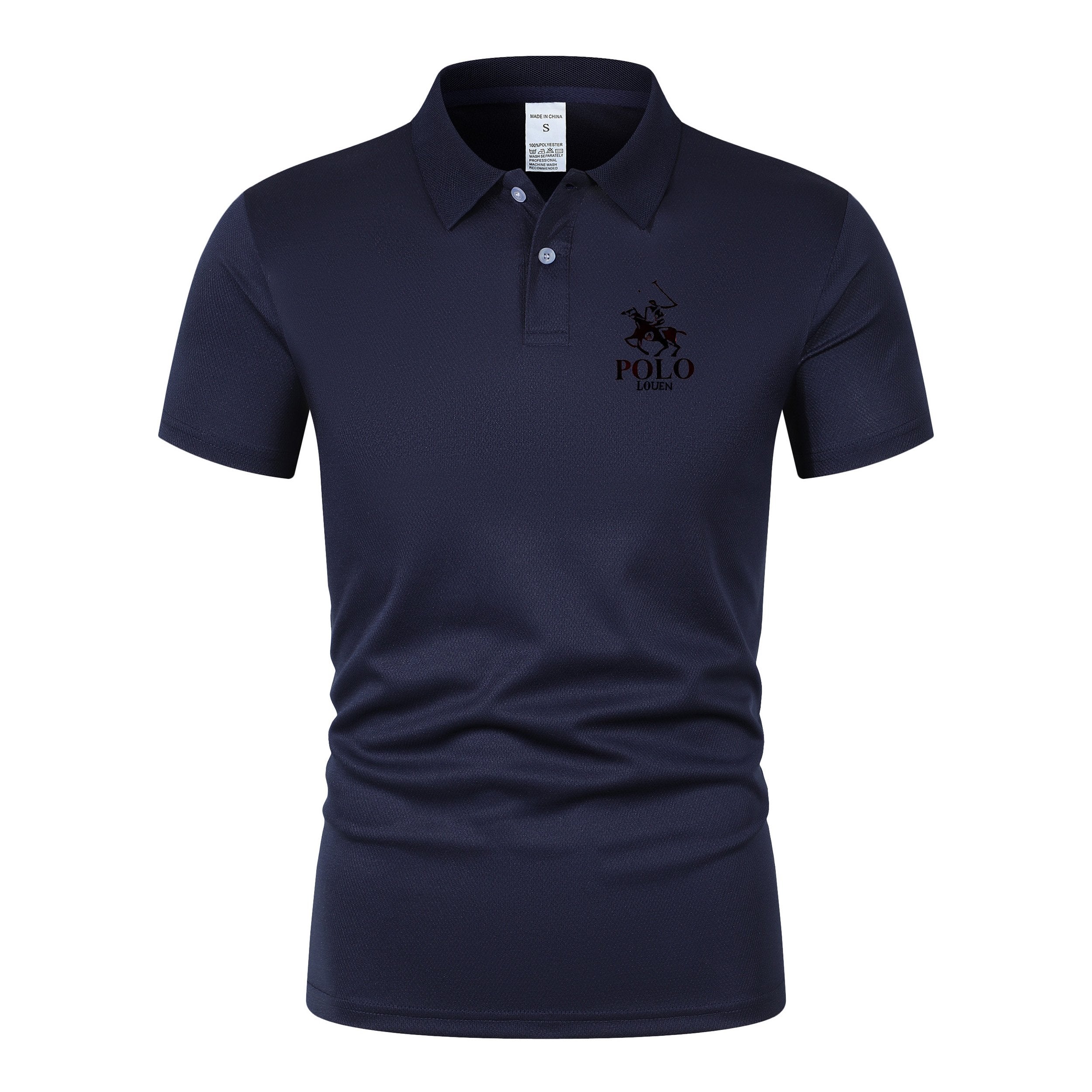 Sports Shirt 2026 new summer mens short sleeved polo shirt lightweight casual street wear lapel retro business