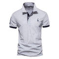 Sports Shirt Mens soft and breathable fashionable short-sleeved polo shirt for casual wear embroidered golf shirt