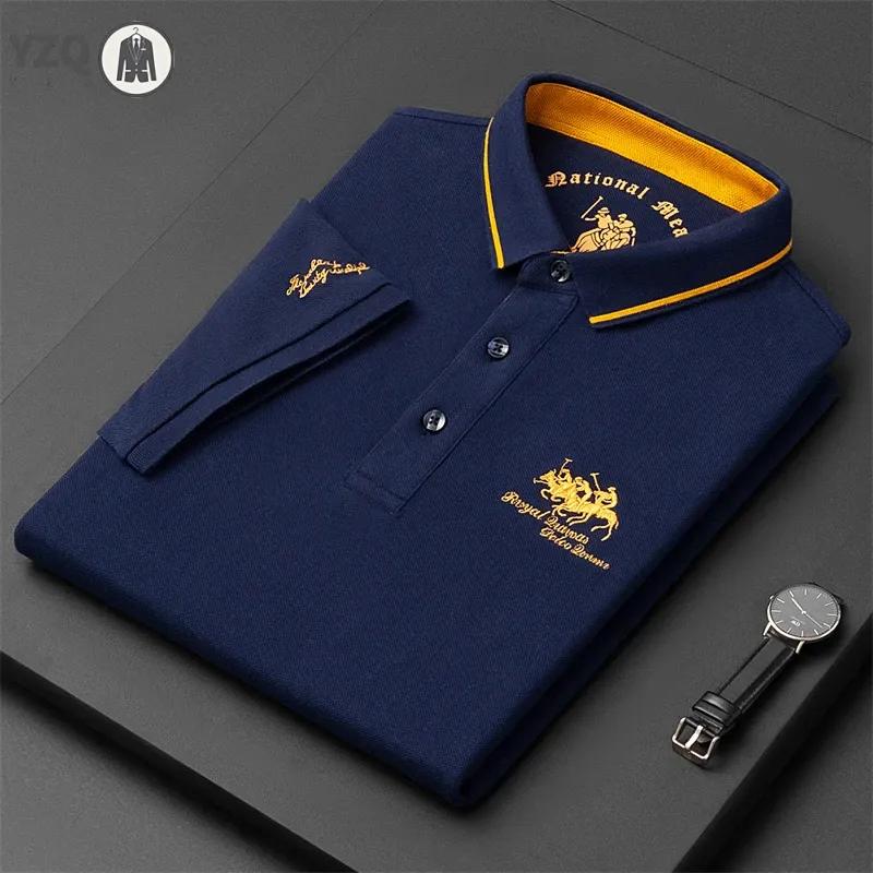 Sports Shirt Mens Embroidered Casual Fashion Short Sleeved POLO Shirt Summer Comfortable Top