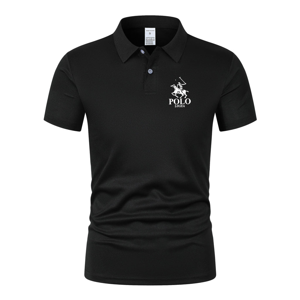 Sports Shirt 2026 new summer mens short sleeved polo shirt lightweight casual street wear lapel retro business