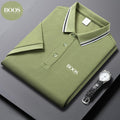 Sports Shirt Embroidered Summer Ice Silk Polo Shirt T-Shirt New Half Sleeve Non-Marking Casual Business Thin