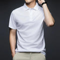 Sports Shirt Mens Fashion Solid Short Sleeved Polo Shirt Summer Breathable Comfortable Top