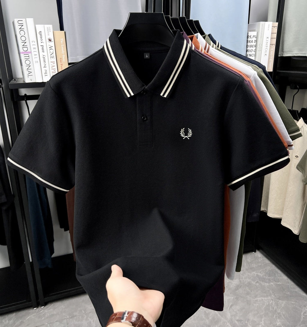 Sports Shirt 100 cotton fashion brand 2026 hot item exquisite embroidered breathable polo shirt mens daily