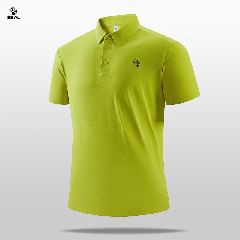 Sports Shirt SBWL Summer new high-quality mens sports POLO shirts and fashion casual short-sleeved T-shirts Tops