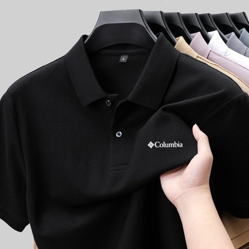 Sports Shirt Mens short sleeved polo shirt brand new fashionable comfortable business casual style with buttons