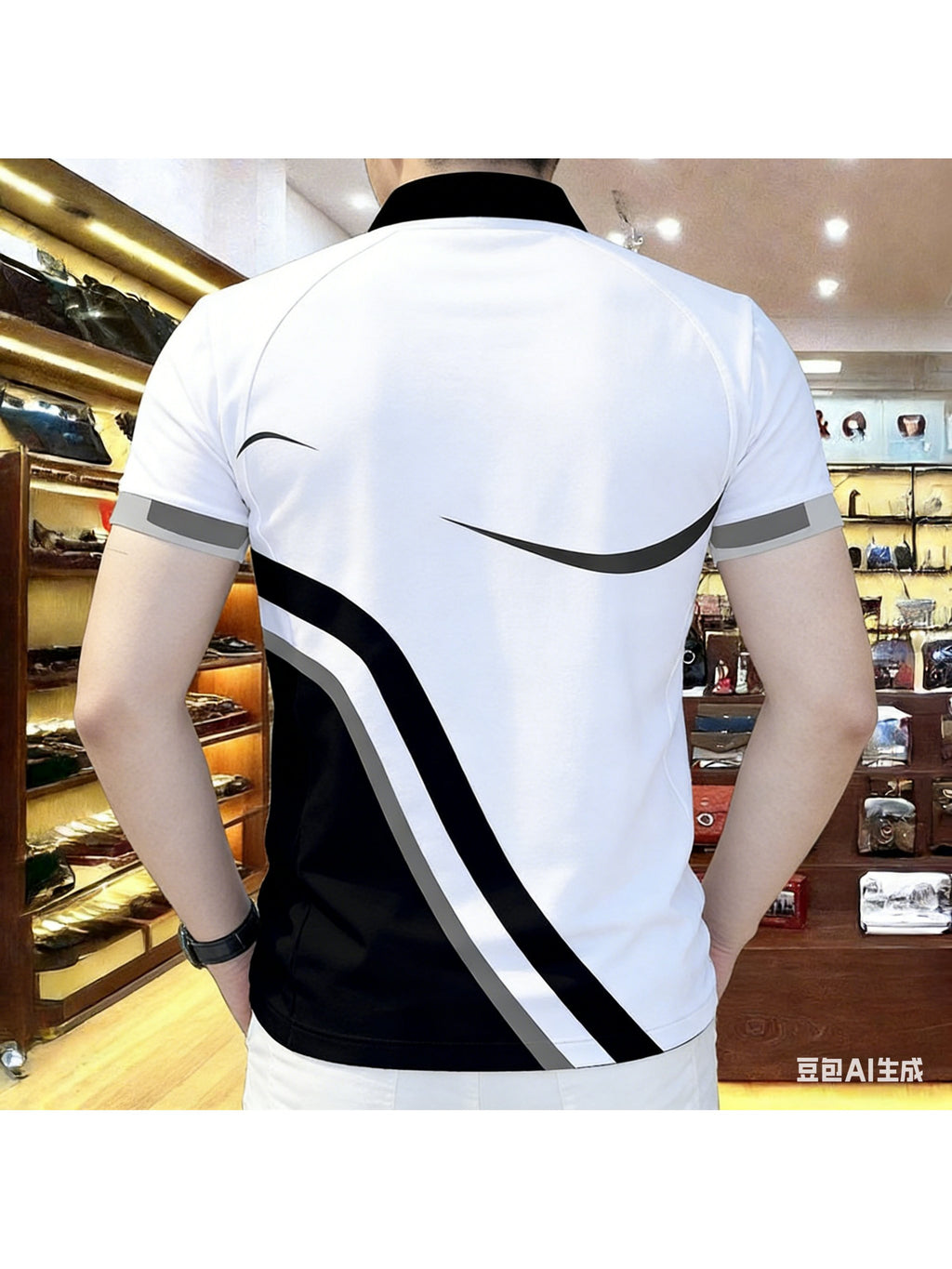 Sports Shirt 2026 Summer New Style Mens Polo Shirt - 3D Stitched Stripes Pattern Printed Shirt - Fashionable