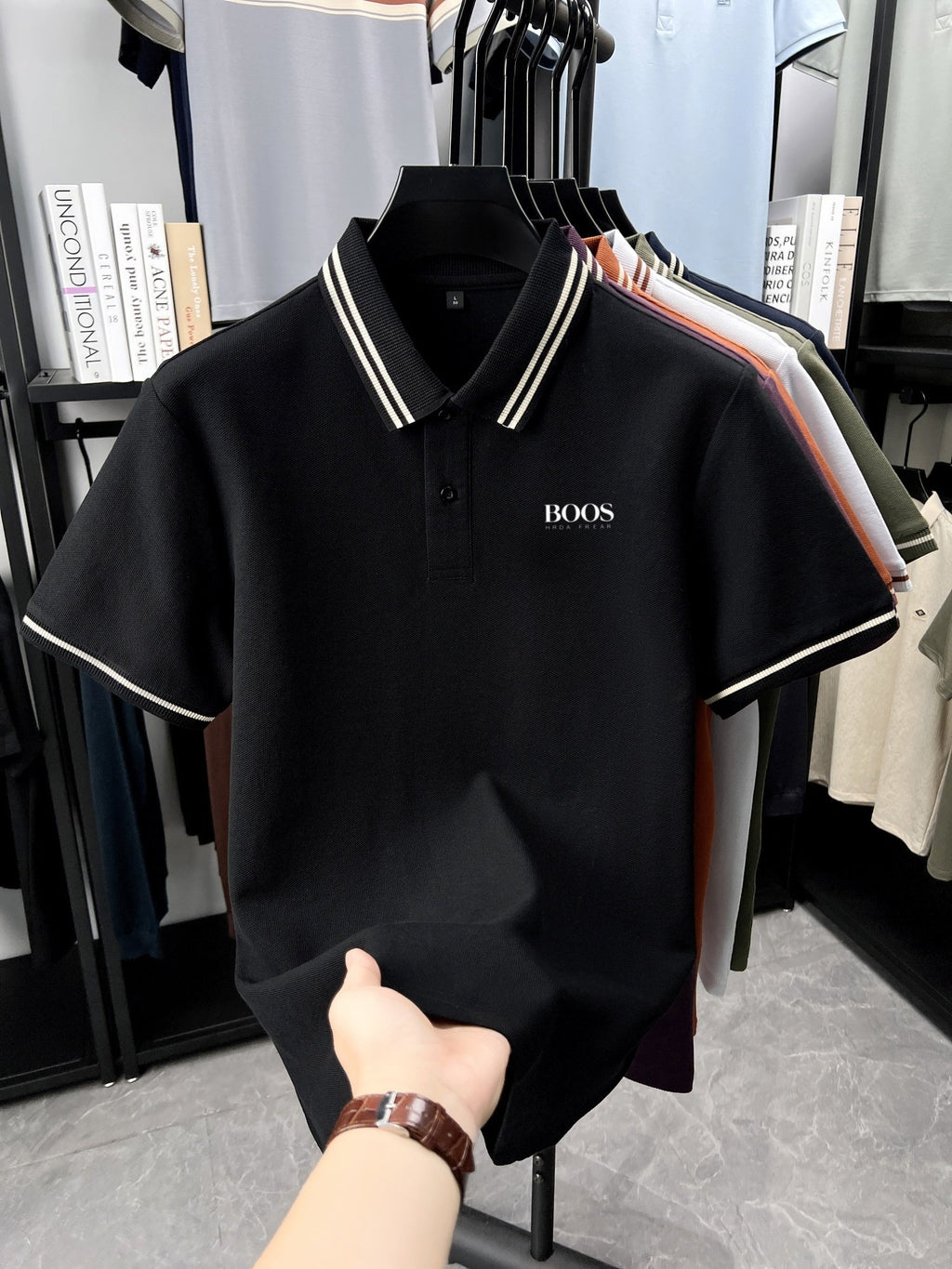 Sports Shirt 100 pure cotton high-quality T-shirt summer new mens short sleeve business casual polo shirt