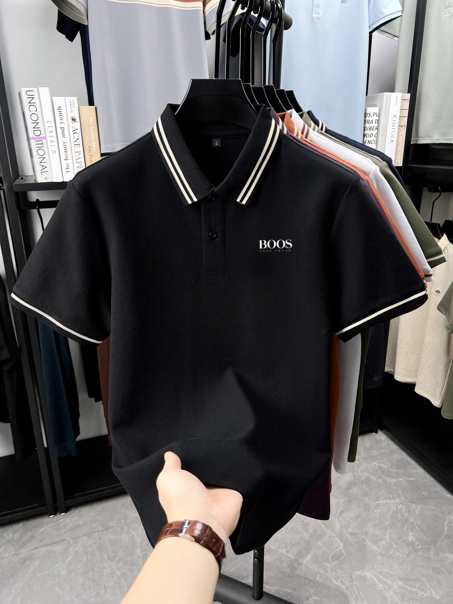 Sports Shirt 100 pure cotton high-quality T-shirt summer new mens short sleeve business casual polo shirt