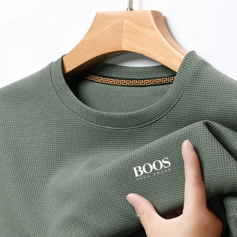Sports Shirt Embroidered New Summer Comfortable Round Neck Short Sleeved T-shirt Mens Casual and Fashionable