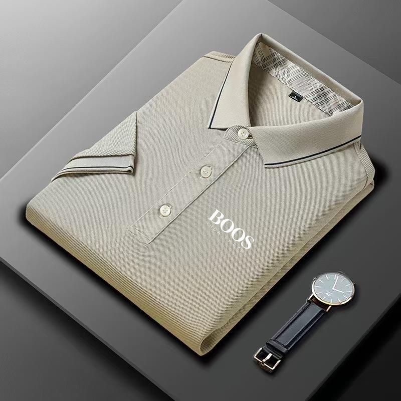 Sports Shirt New Style Embroidered Mens High-end Summer Loose Short-sleeved POLO Shirt Casual and Fashionable Top