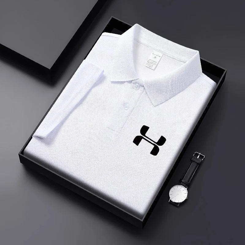 Sports Shirt 2026 New Solid Color Polo Shirt Mens Short Sleeve Button T-shirt Flip Collar Lightweight Street Wear