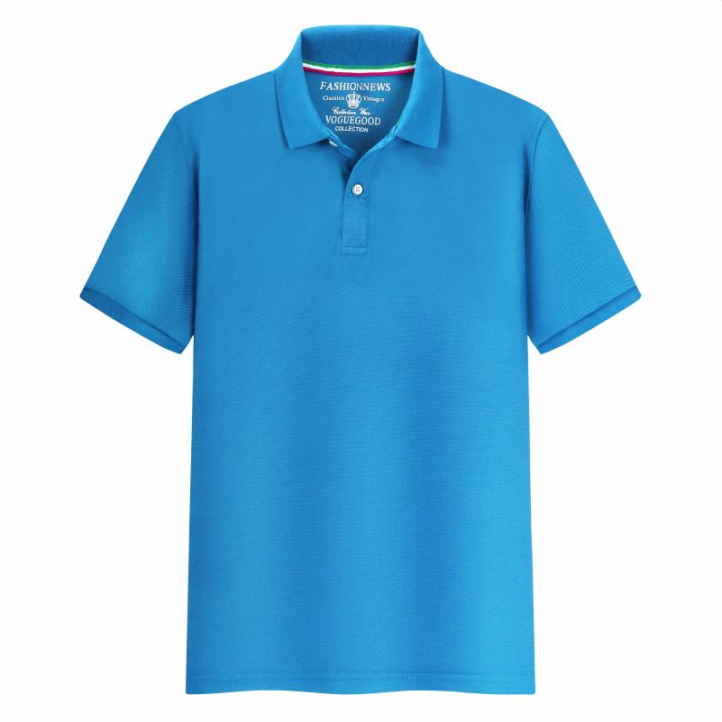 Sports Shirt Summer Solid Color Outdoor Casual Lapel Short-sleeve Daily Business Short-sleeve Tops 2026 New