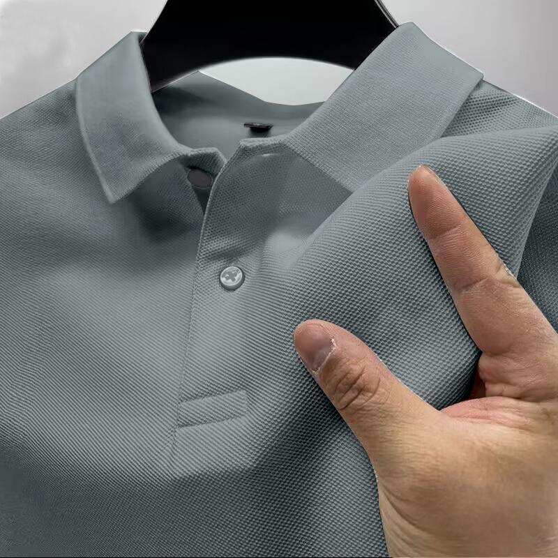 Sports Shirt 2026 New Hot Sale Mens Summer Casual Breathable Comfortable Polo Shirt Mens Solid Color High Quality