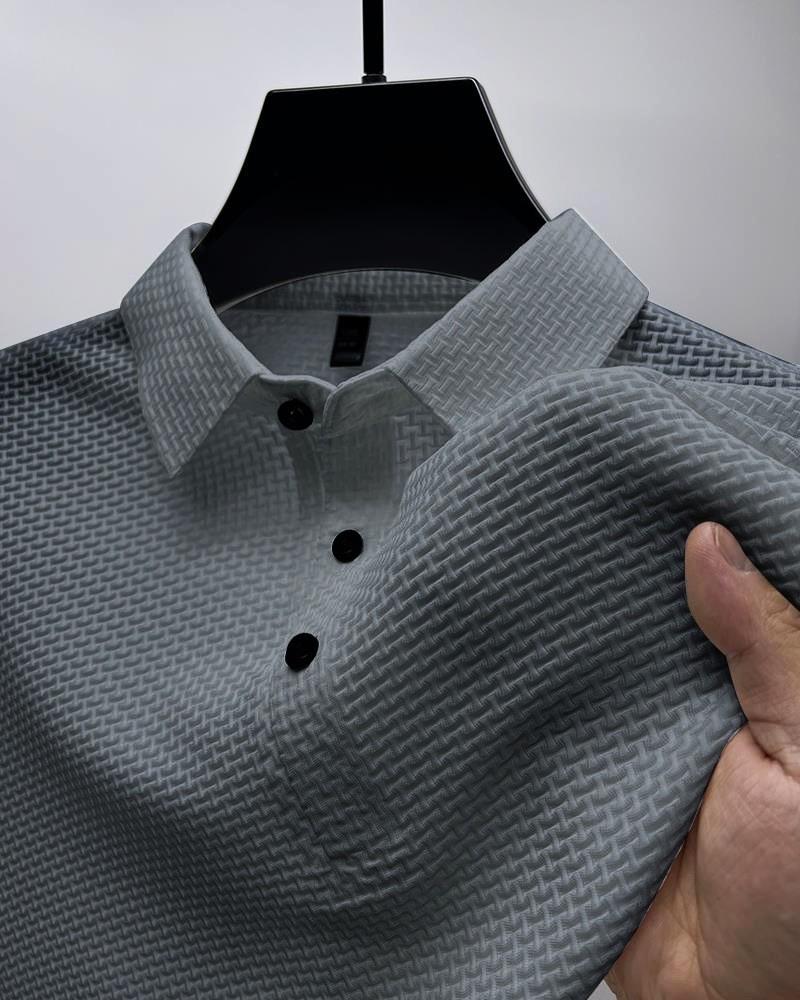 Sports Shirt Mens versatile high-end mesh top with cooling effect and quick-drying fabric Pure color short sleeve
