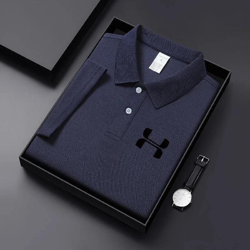Sports Shirt 2026 New Solid Color Polo Shirt Mens Short Sleeve Button T-shirt Flip Collar Lightweight Street Wear