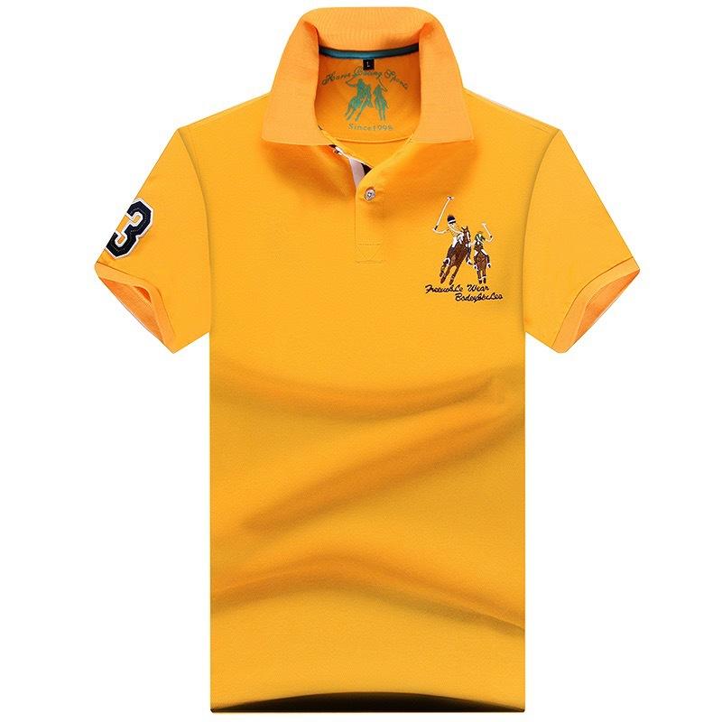 Sports Shirt Summer Polo Shirt Man Solid Plus Size Polo Shirt Men Casual Short Sleeve Lapel Button Shirt