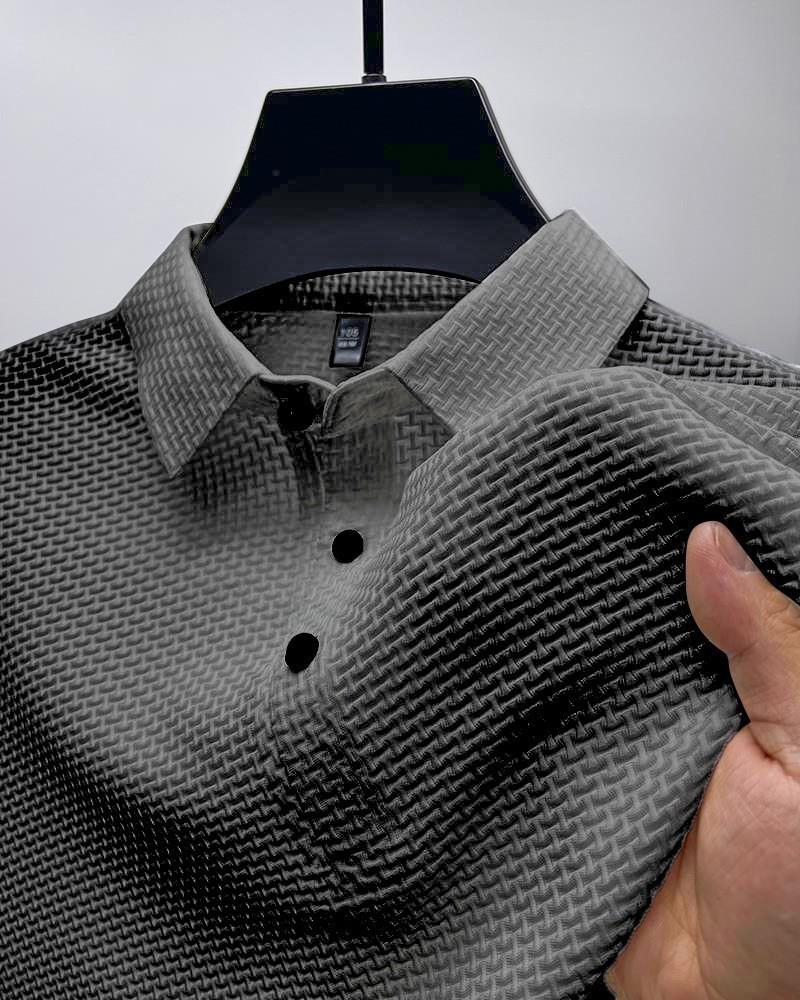 Sports Shirt Mens versatile high-end mesh top with cooling effect and quick-drying fabric Pure color short sleeve