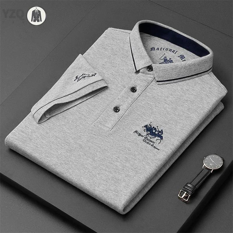 Sports Shirt Mens Embroidered Casual Fashion Short Sleeved POLO Shirt Summer Comfortable Top