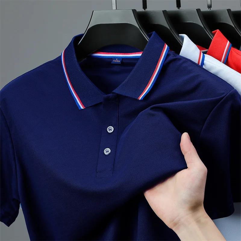 Sports Shirt Mens Casual Solid Color Short Sleeve Polo Shirt 2026 Summer Fashionable Comfortable Versatile Top