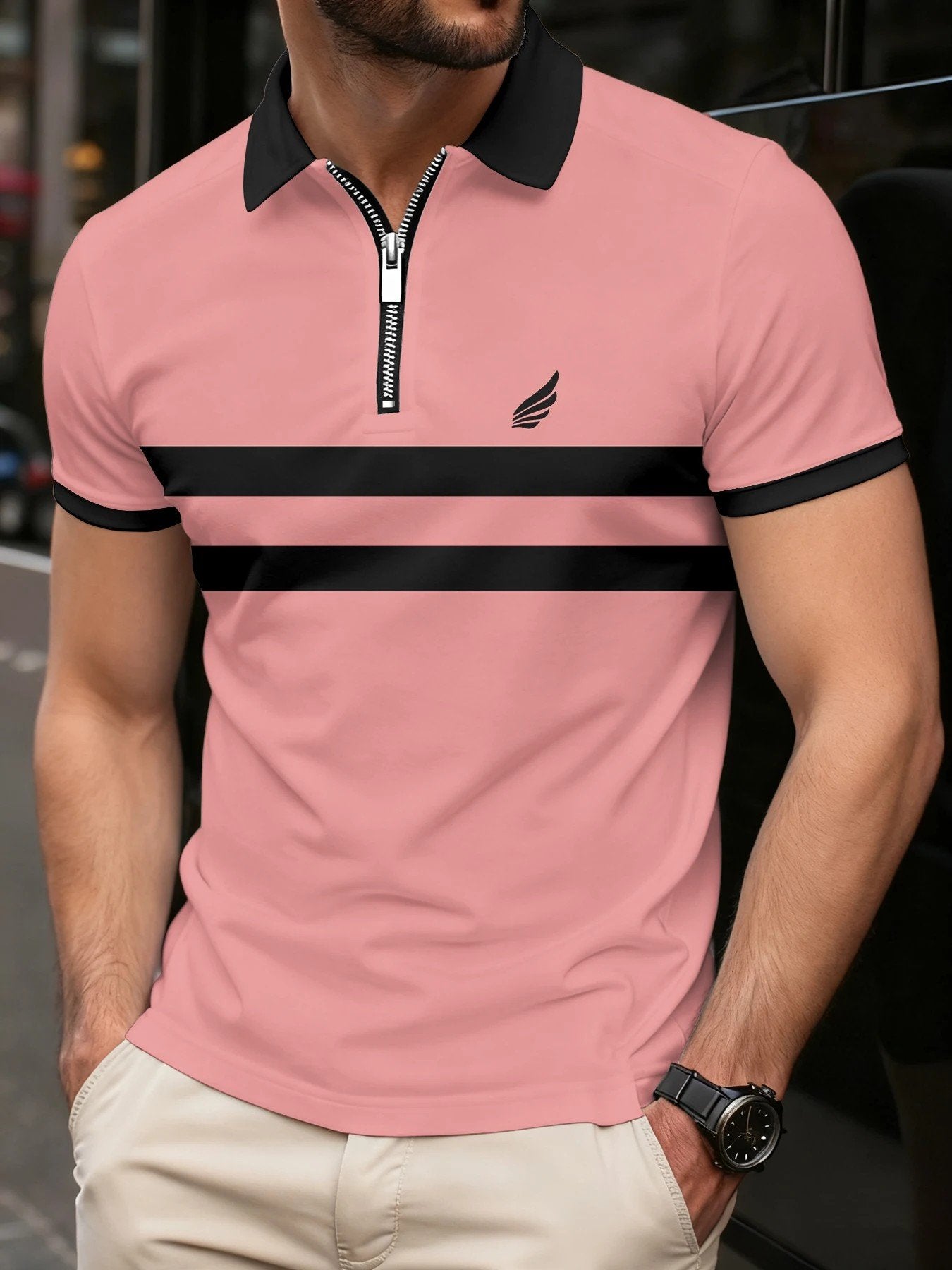 Sports Shirt 2026 Summer Mens Polo Shirt - 3D Printed Design Breathable Lightweight Stylish and Fashionable
