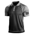 Sports Shirt Cross border mens short sleeved polo from Europe and America mens casual digital printed polo