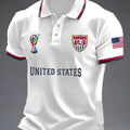 Sports Shirt 2026 Football Pattern Printed Polyester Fabric Machine Washable Breathable Regular Fit Suitable for