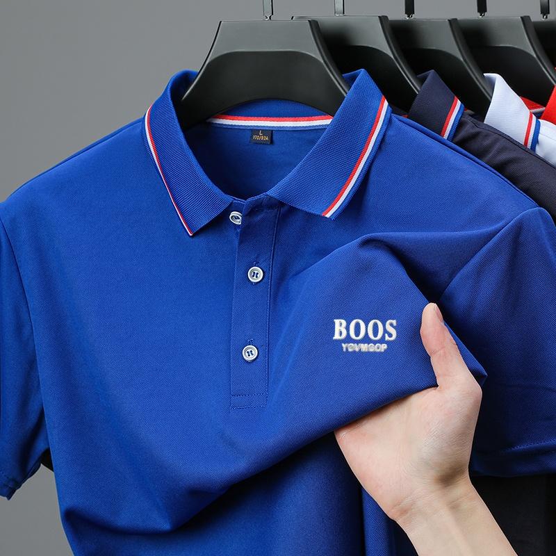Sports Shirt 2026 Hot Sale Mens Summer Casual Breathable Comfortable Polo Shirt Mens Solid Color High Quality