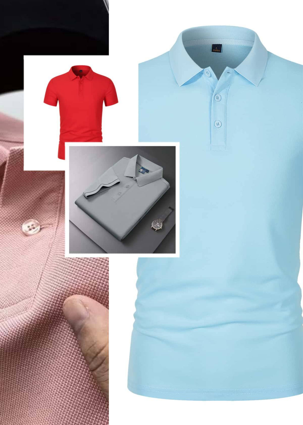 Sports Shirt 2026 New Mens Fashion Solid Short Sleeved Polo Shirt Summer Breathable Comfortable Top 2155