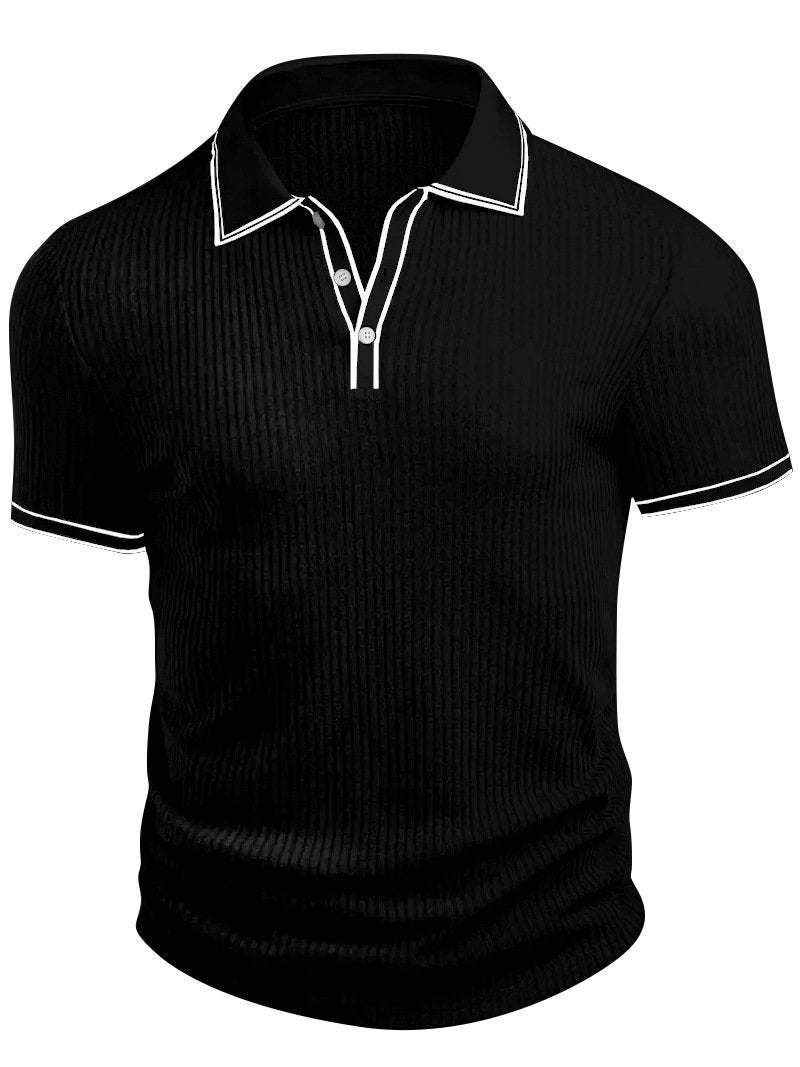 Sports Shirt New Mens Polo Short-sleeved Shirt Solid Color For Men Business Casual And Trendy Summer New Mens