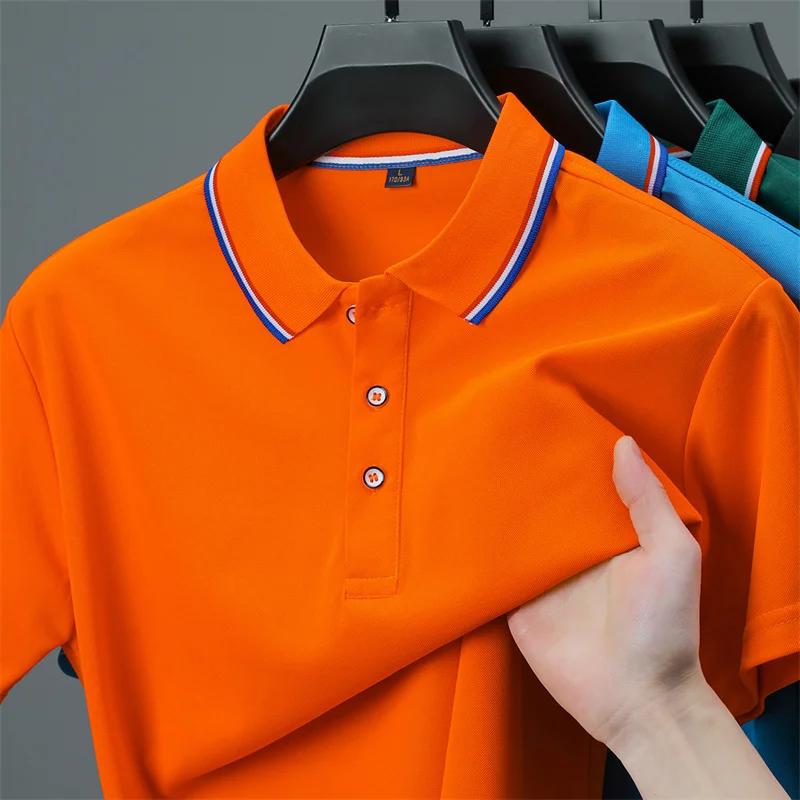 Sports Shirt Mens Casual Solid Color Short Sleeve Polo Shirt 2026 Summer Fashionable Comfortable Versatile Top