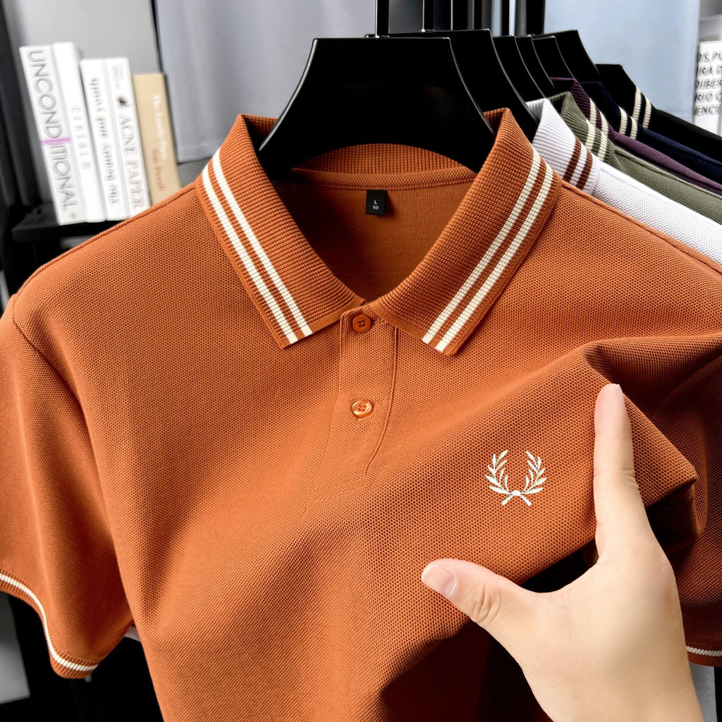 Sports Shirt 100 cotton fashion brand 2026 hot item exquisite embroidered breathable polo shirt mens daily