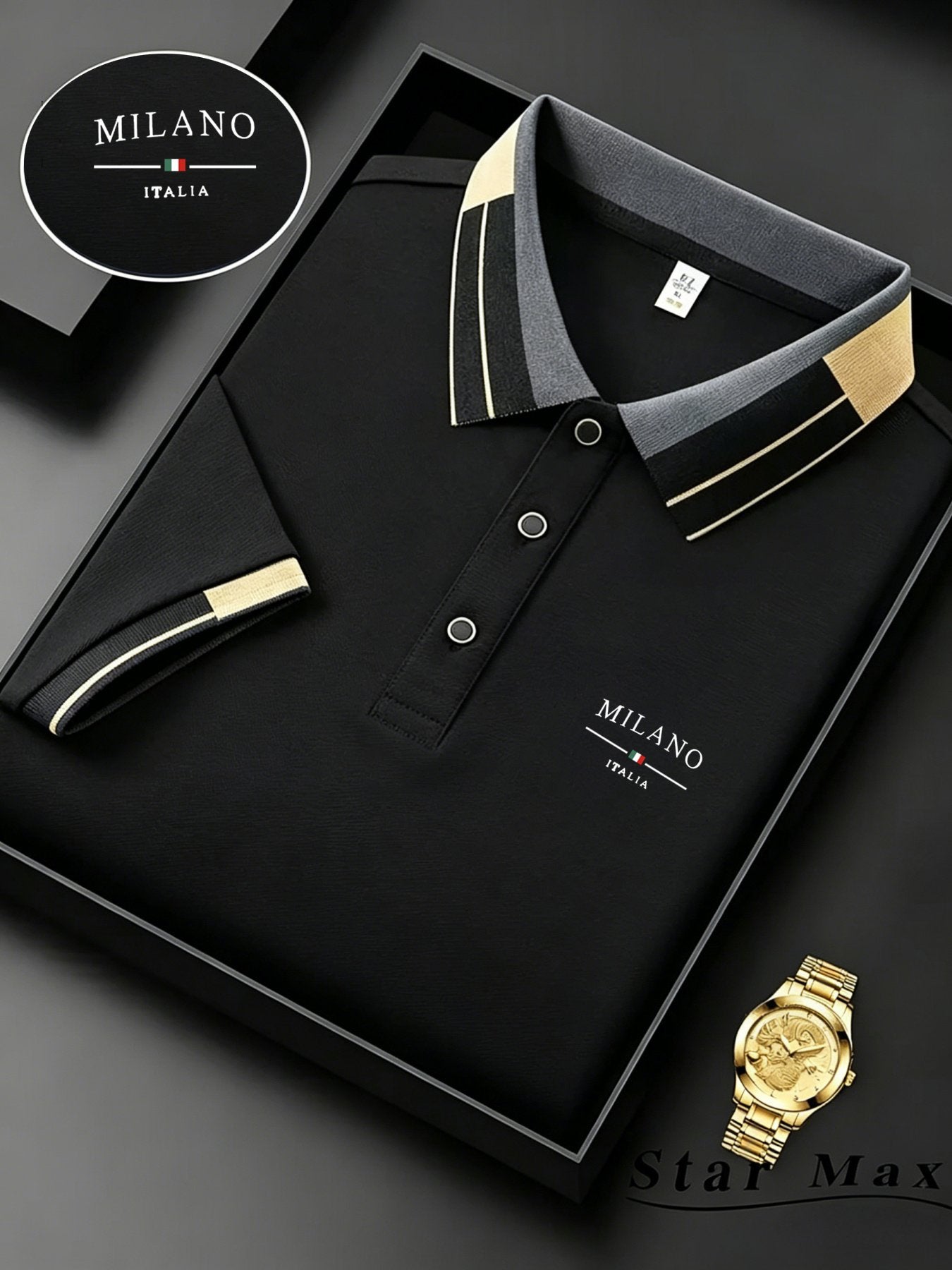 Sports Shirt Mens luxury short sleeve polo shirt with horse embroidery Milan style summer casual t shirt men
