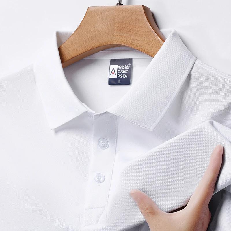 Sports Shirt Mens Fashion Solid Short Sleeved Polo Shirt Summer Breathable Comfortable Top