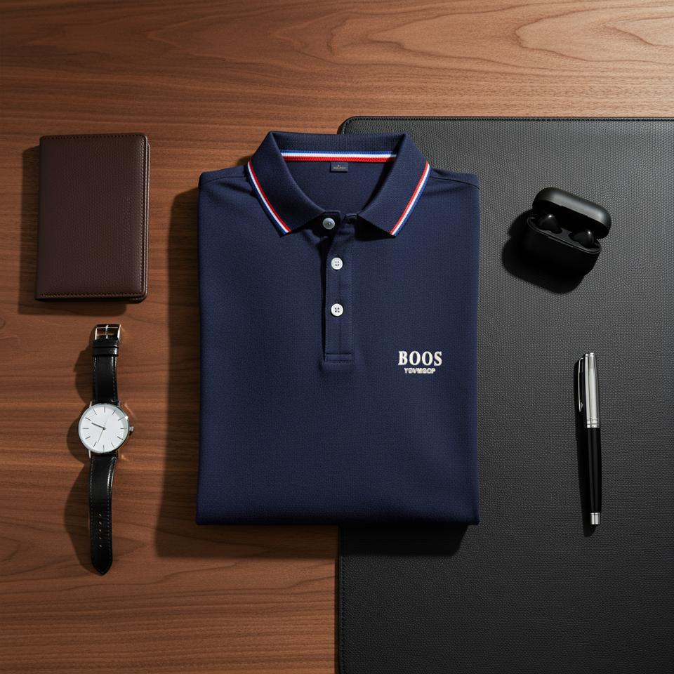 Sports Shirt 2026 Hot Sale Mens Summer Casual Breathable Comfortable Polo Shirt Mens Solid Color High Quality