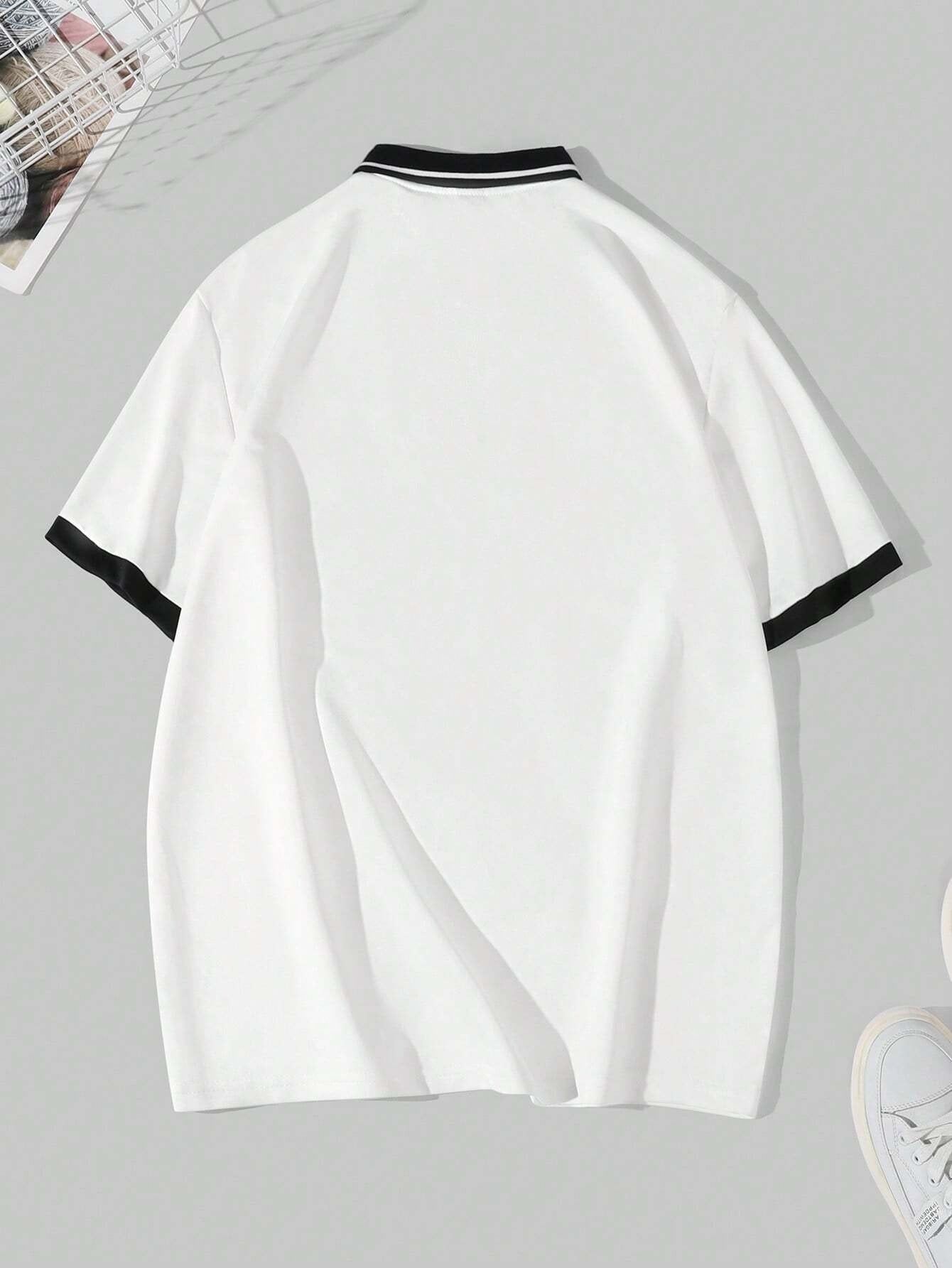 Sports Shirt 2026 Summer New Style Mens Polo Shirt - 3D Trendy Casual Letter-Printed Shirt - Fashionable