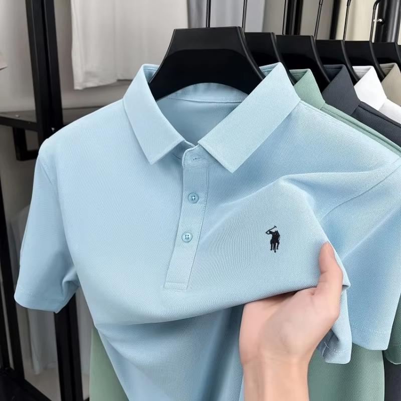 Sports Shirt 2026 Mens premium summer polo shirt quick drying breathable casual business fashion sports short