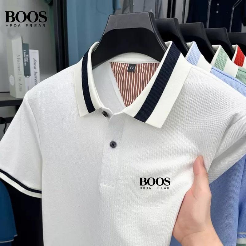 Sports Shirt New mens high-quality short sleeved polo shirt for summer fashion and leisure sweat absorbing and