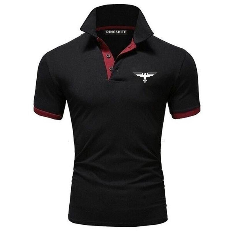 Sports Shirt Polo collar contrasting color shirt office fashionable new T-shirt polo shirt mens summer top
