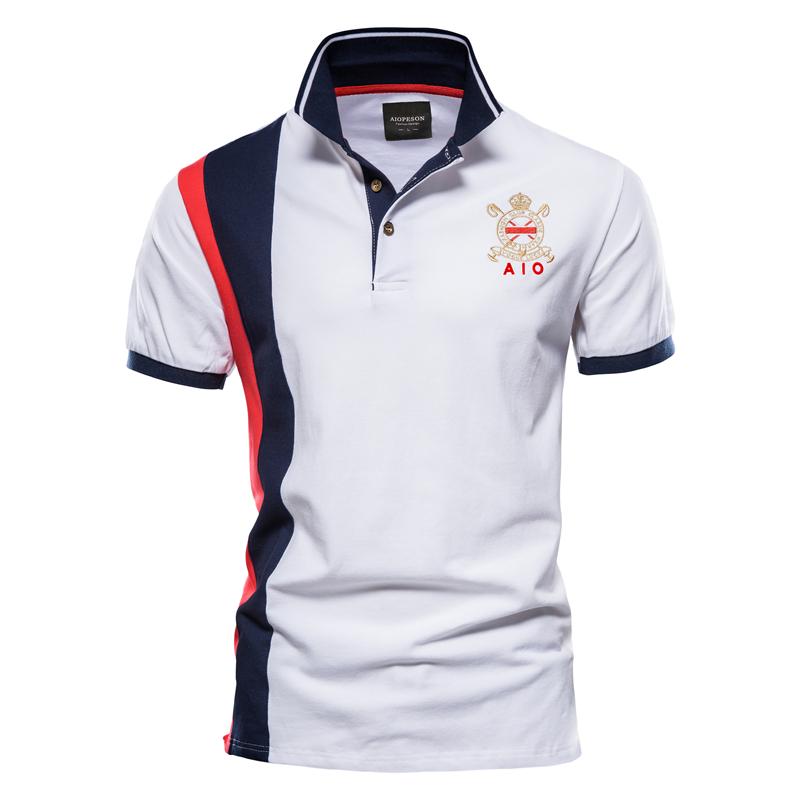 Sports Shirt 2026 New Mens Fashion Summer Stripe Printing Comfortable and Breathable Polo Shirt Outdoor Leisure