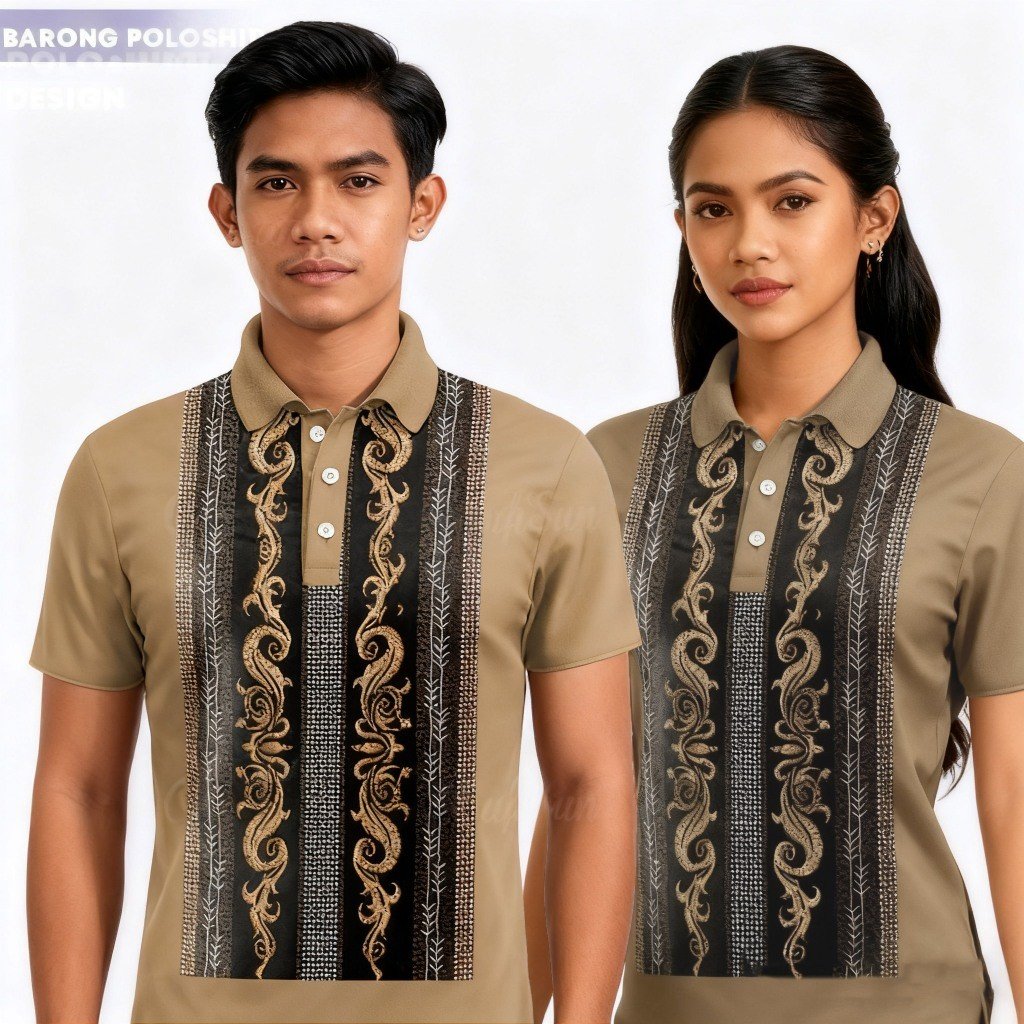 Sports Shirt 2026 Unisex Barong POLO Shirt Philippines Barong Wear POLO Shirt Short Sleeve Festival Casual Shirt