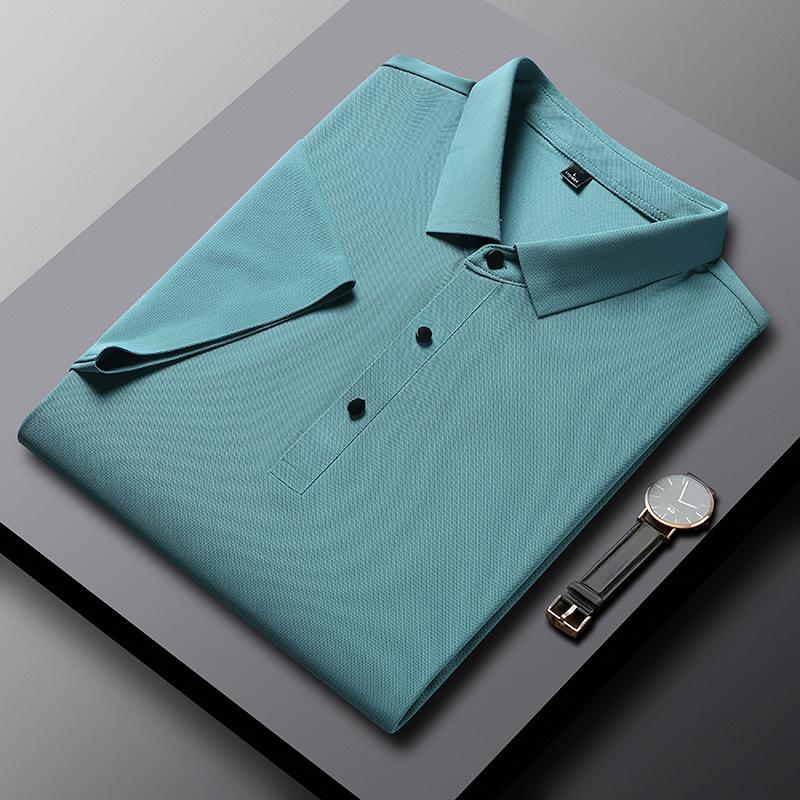 Sports Shirt YJKVUR 2026 Summer New Polo Shirt Men 3 Buttons Casual Work T Shirts Quick Dry Short Sleeve Golf