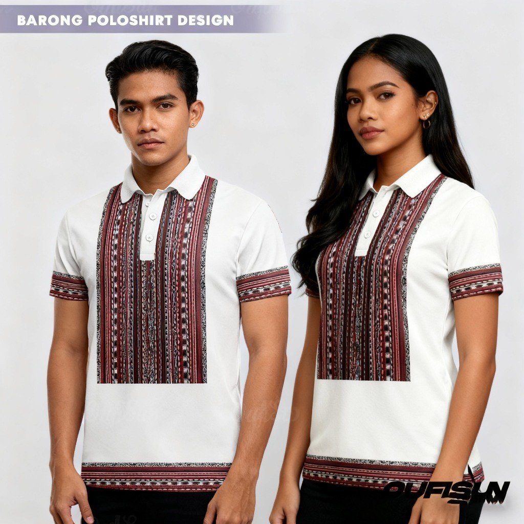 Sports Shirt 2026 Unisex Barong POLO Shirt Philippines Barong Wear POLO Shirt Short Sleeve Festival Casual Shirt