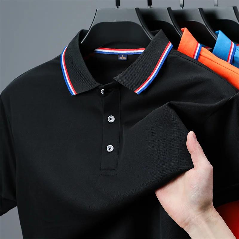 Sports Shirt Mens Casual Solid Color Short Sleeve Polo Shirt 2026 Summer Fashionable Comfortable Versatile Top